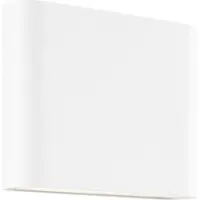 Brilliant weiße LED Außenwandleuchte Welbie | Up/Down Light | IP54 | Wandlampe mit beidseitigem Lichtauslass | 7 Watt 700 Lumen 3000 Kelvin | Metall/Glas