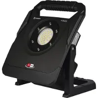 Ledvance Arbeitsleuchte mit schwenkbarem Kopf, batteriebetrieben, Power for all Alliance Akku kompatibel, 40 W, 4500 lm, 6500 K, 840 kaltes Tageslicht, 3-stufig dimmbar, schwarzes Aluminium, IP54