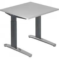 Hjh OFFICE PRO XTRA XB 8 GC - Grau 80 x 80 höhenverstellbar