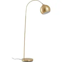 LINDBY Moisia Stehleuchte Brass - , Moisia, Gold / Messing, für Wohnzimmer, Metall, Modern