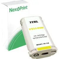 NexoPrint Druckerpatrone kompatibel zu HP C9373A 72 yellow DesignJet T 1120 PS 24 Inch T 1120 HD T 1120 44 T 1120 24 T 1100 PS 44