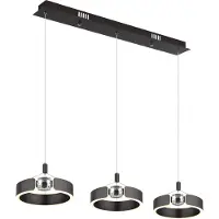 Globo Lighting Hängeleuchte Metall bronzefarben gebürstet, LED