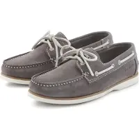 Elbsand Bootsschuh Lederschuhe grau Größe 42