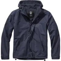 Brandit funktionale Herren Jacke Reißverschluss Klettverschluss Navy
