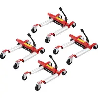 Vevor Wielkar Zware voertuigpositionering Bandenkrik Autokrik 1500 pond 4 stuks