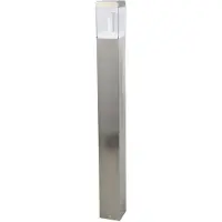 LINDBY LED-Wegeleuchte Baily, Höhe 80 cm, Edelstahl, IP44