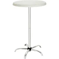 Bartscher Party-Stehtisch klappbar | Rund | HxØ 117x70cm | In- & Outdoor | Aluminium