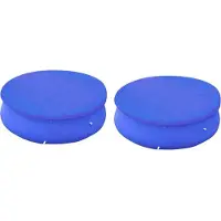 vidaXL Möbel Poolabdeckungen 2 Stk. für 450-457 cm Runde Aufstellpools - Poolzubehör &14291