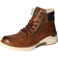 Mustang Herren Stiefelette Schnürung Winterboot sportlich Warmfutter 4161-603, Größe:41 EU, Farbe:Braun