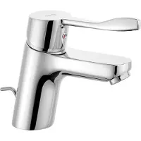 Kludi PURE&EASY Waschtisch-Einhandmischer, Auslaufhöhe 70mm, Public-Armhebel 120mm, chrom, 372840565