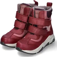Bisgaard Kinder Stiefeletten/ Winterstiefeletten MARIUS TEX Rot Leder-Textil-Mix Größe: 28