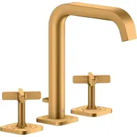 Hansgrohe 3-Loch-Waschtischarmatur 170 Axor Citterio E A 165mm, m ZugstAblGar, Ros, b gol opt