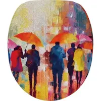 Sanilo WC-Sitz mit Absenkautomatik Umbrella, Toilettendeckel direkt vom Hersteller, Klodeckel, Klobrille, WC Deckel, Toilettensitz, Toilettenbrille