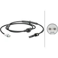 Hella ABS Sensor Raddrehzahl Hinten für FIAT PUNTO (188) 6PU 012 679-261