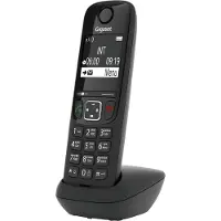 Gigaset AS690HX, DECT-Telefon, Kabelloses Mobilteil, Freisprecheinrichtung, 150 Eintragungen, Schwarz