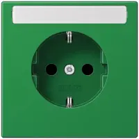 JUNG LS1520BFNAGN - Typ F - 1 Modul(e) - 2P - Grün - Thermoplast - Universal