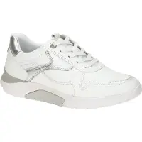 Gabor ROLLINGSOFT Damenschuhe - bequeme Schnür- Halbschuhe weiß NEU