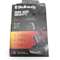 Skullcandy Dime 2 In-Ear Wireless-Kopfhörer, 12 Std. Akkulaufzeit, Mikro, kompatibel mit iPhone, Android und Bluetooth-Geräten - Schwarz
