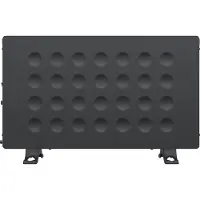 Auronic Konvektorheizung - 2000W - Mit integriertem Ventilator - Elektroheizung - Heizgerät - Schwarz