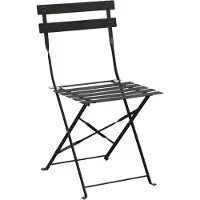 Bolero klappbare Terrassenstühle Stahl schwarz (2 Stück)