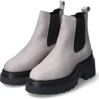 Tamaris Damen Stiefeletten 1-25462-29 418 Farbe: Beige Größe: 39