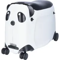 TheTrueC Kinder Trolley Panda Box weiß
