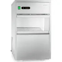 Klarstein Eiswürfelmaschine, Profi Ice Maker, Eiswürfelbereiter für Klare Eiswürfel, Eiswürfelmaschine für Gastro & Zuhause, Leise Eiswürfelmaschine Groß mit Eiswürfelbehälter, 160W, 25kg/Tag, Silber