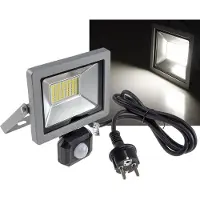 Chilitec LED-Fluter SlimLine CTF-SLT30 PIR 30W IP44 2960lm 4200K Bewegungsmelde