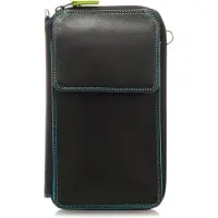Mywalit Geldbörse Leder 11x18x3.5cm mit abnehmbarem Umhängeriemen und Münzfach