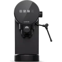 Klarstein Espresso Siebträgermaschine mit Milchaufschäumer, 0,9L Retro Mini-Espressomaschine mit Siebträger, 1360 Watt Kaffeemaschine Klein, Kaffeemaschine für Cappuccino, Latte & Macchiato