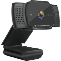 Digital Data Communications AMDIS 2K-Super-HD-Autofokus-Webcam mit Mikrofon, 5 MP, 2592 x 1944 Pixel, Full HD, 30 fps, 640x480@30fps, 1280x720@30fps, 1920x1080@30fps, 2595x1944@15fps, M-JPEG
