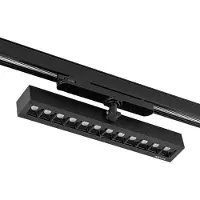 Arcchio Millay LED-Schienenstrahler schwarz 3000K, schwarz, für Arbeitszimmer / Büro, Aluminium, Modern, Stromschienenstrahler