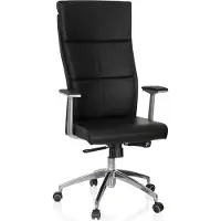 Hjh OFFICE MONZA 20 - Luxus Chefsessel Schwarz