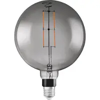 Ledvance SMART+ WiFi Filament Globe, Intelligentes Leuchtmittel, WLAN, Grau, E27, Warmweiß, 2500 K
