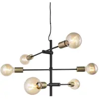 Nordlux Pendelleuchte Josefine Schwarz, Messing
