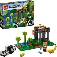 LEGO 21158 Minecraft Der Panda-Kindergarten, Bauset mit Alex und Tierfiguren, Spielzeuge für Mädchen und Jungen ab 5 Jahren
