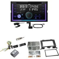JVC KW-DB95BT Bluetooth DAB CD USB Einbauset für Mercedes Sprinter W906 Crafter