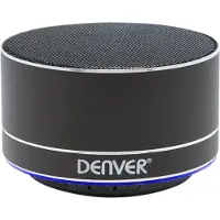 Denver BTS-32SILVER MK2, 3 W, Kabellos, Silber, Aluminium, Metall, Digital, Tablet / Smartphone