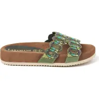 Lazamani Damen Pantoletten 75.391 Olive Größe 37