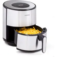 Klarstein Heißluftfriteuse, Air Fryer zum Frittieren, Friteuse mit Touch-Bedienfeld, Timer, Einstellbare Temperatur & 8 Programme, Airfryer zum Luftfritieren, Heißluftfriteuse ohne Öl 1500 W, 4,3L