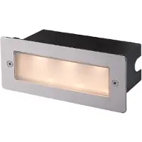 LUCANDE LED-Wandeinbauleuchte Holly, 17 cm, Edelstahl