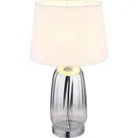Globo Lighting Tischleuchte Metall verchromt, 1x E27