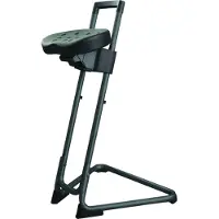 Stier Stehhilfe mit Stahlgestell schwarz Sitzhöhe 600-850 mm PolyurethanSitz