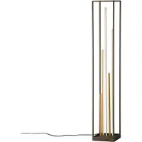 FISCHER&HONSEL GMBH FISCHER & HONSEL Stehleuchte GRID BH 20x123 cm schwarz Stehlampe