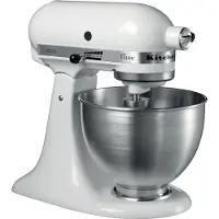 KitchenAid 5K45SSESL, Standmixer, Silber, Edelstahl, Schlagen, Kneten, Mixen, Rührer, 1,15 m, 4,3 l, 220 RPM