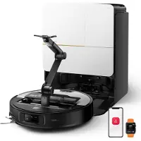 Roborock Saros Z70 Staubsauger Roboter, OmniGrip Arm, 22.000 Pa Saugroboter, 7.98 cm Ultra Slim, FlexiArm Riser, Heißwasser Mopp Waschen & Trocknen