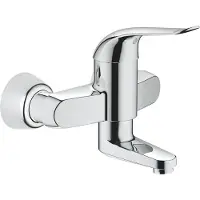 GROHE Euroeco Special Einhand-Waschtischbatterie, Aufputzmontage, Ausladung 157mm, ohne Ablaufgarnitur, schwenkbar, 32770000