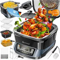 Kesser Multikocher Küchengerät mit 16 Programmen - Grillen, Backen, Dampfgaren