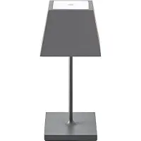 Sigor Nuindie Mini Akku Tischleuchte IP54 Aluminium Easy Connect graphitgrau eckig