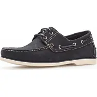 Gabor Pius Nubuk navy sportlicher Schnürer Blau in Gr. 42